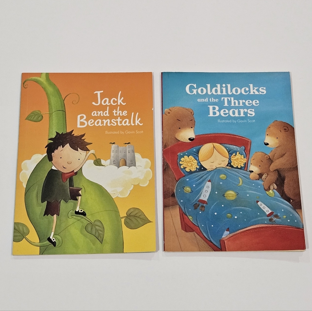 Goldilocks and Jack & The Beanstalk Early Readers, Excellent Used Condition EUC